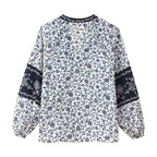 Women's Women Clothing Autumn Artistic Floral Positioning Printing Design Shirt