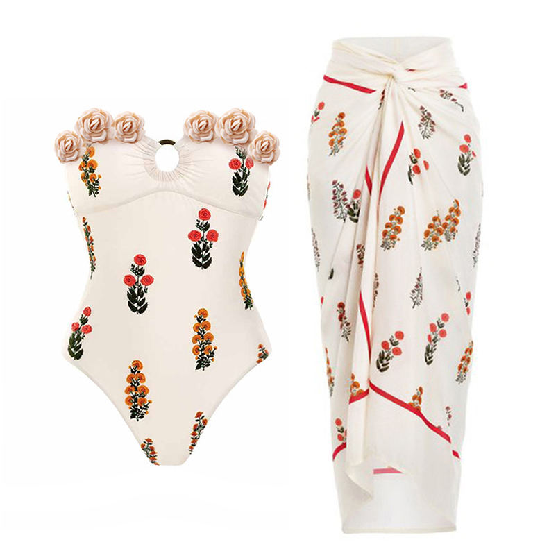 Tube Top One-piece Swimwear
