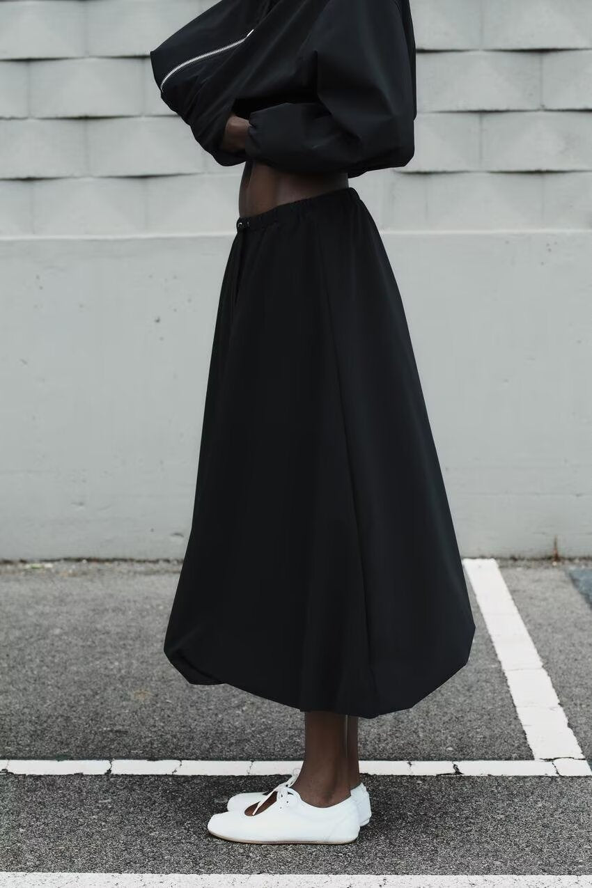 Women's Autumn Balloon Elastic Waist Skirt