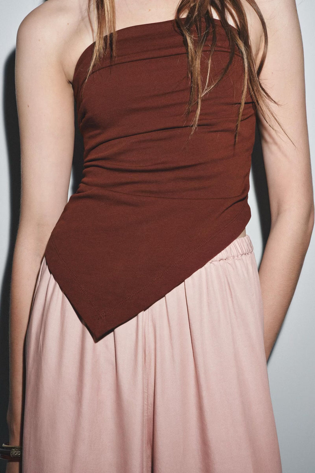 Internet Asymmetric Tube Top