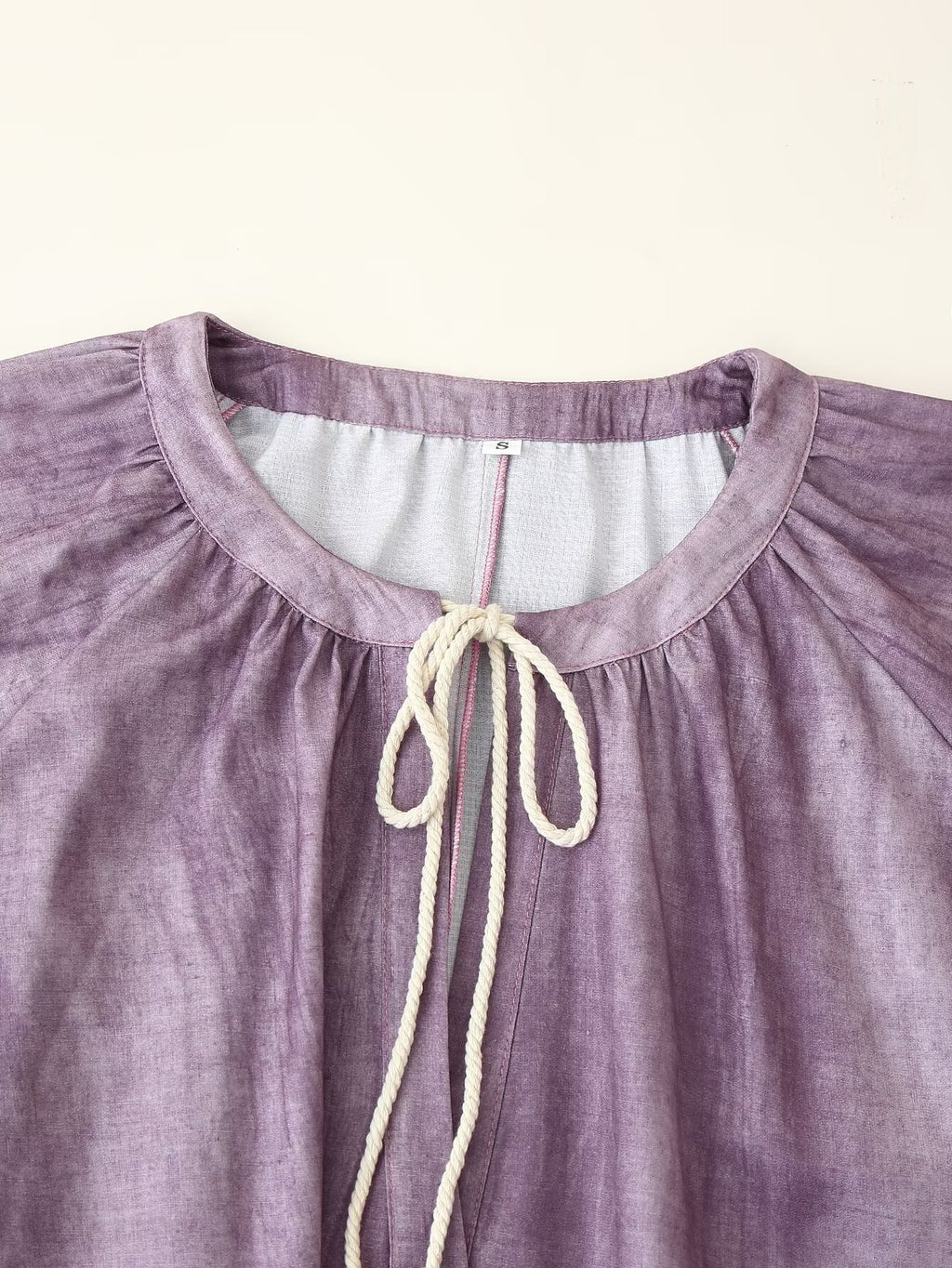 Women's Western Linen Tie Dyed Long Shirt Dress