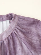 Women's Western Linen Tie Dyed Long Shirt Dress