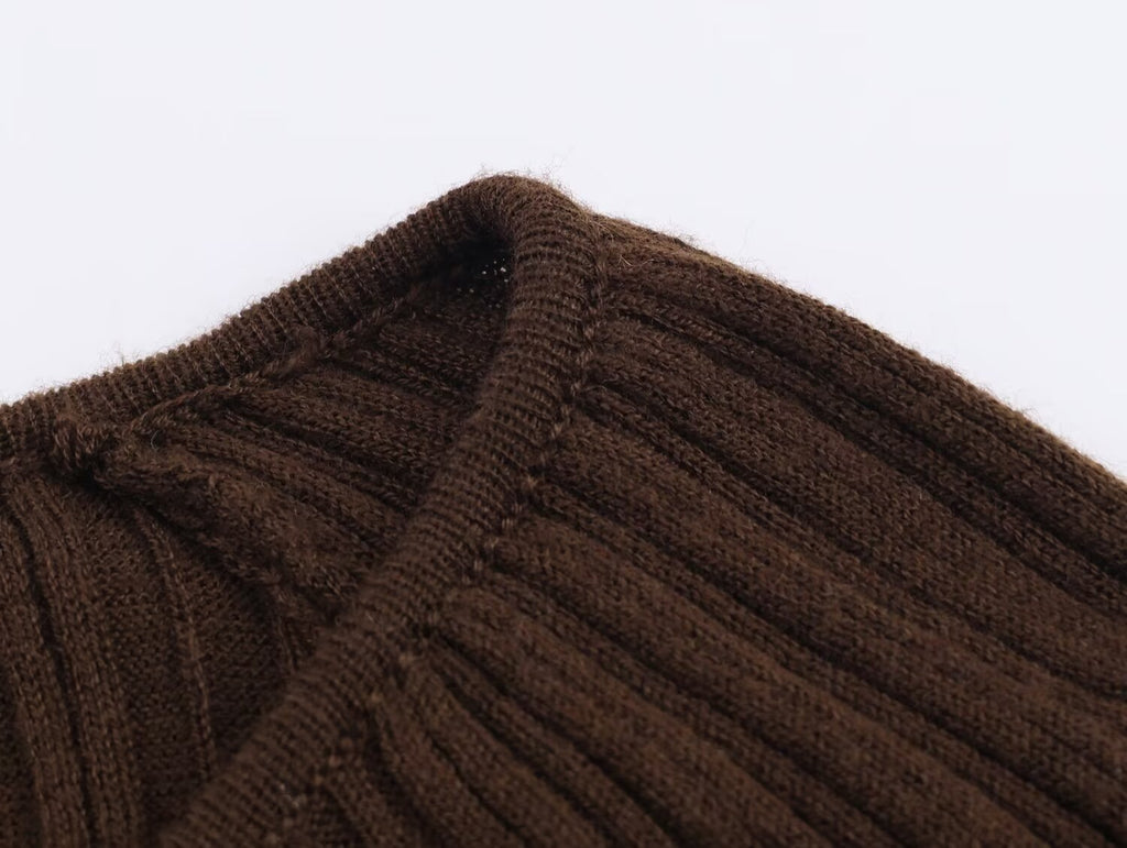 Women's Autumn Round Neck Anti Sweater and Skirt Two-Piece Set