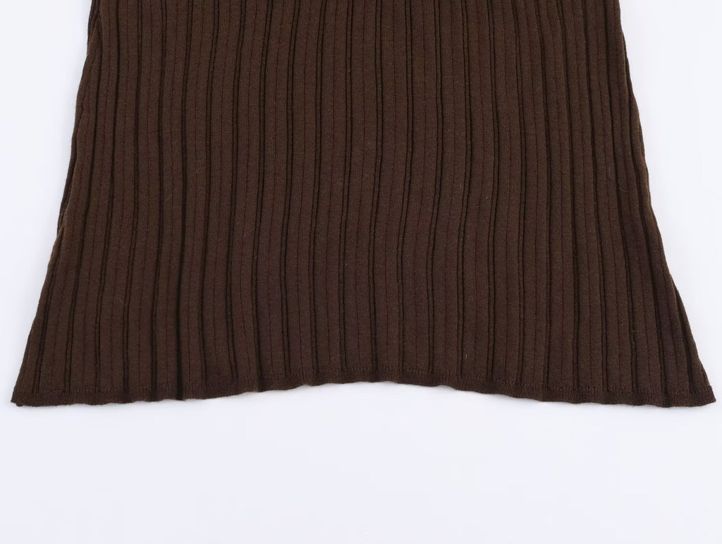 Women's Autumn Round Neck Anti Sweater and Skirt Two-Piece Set
