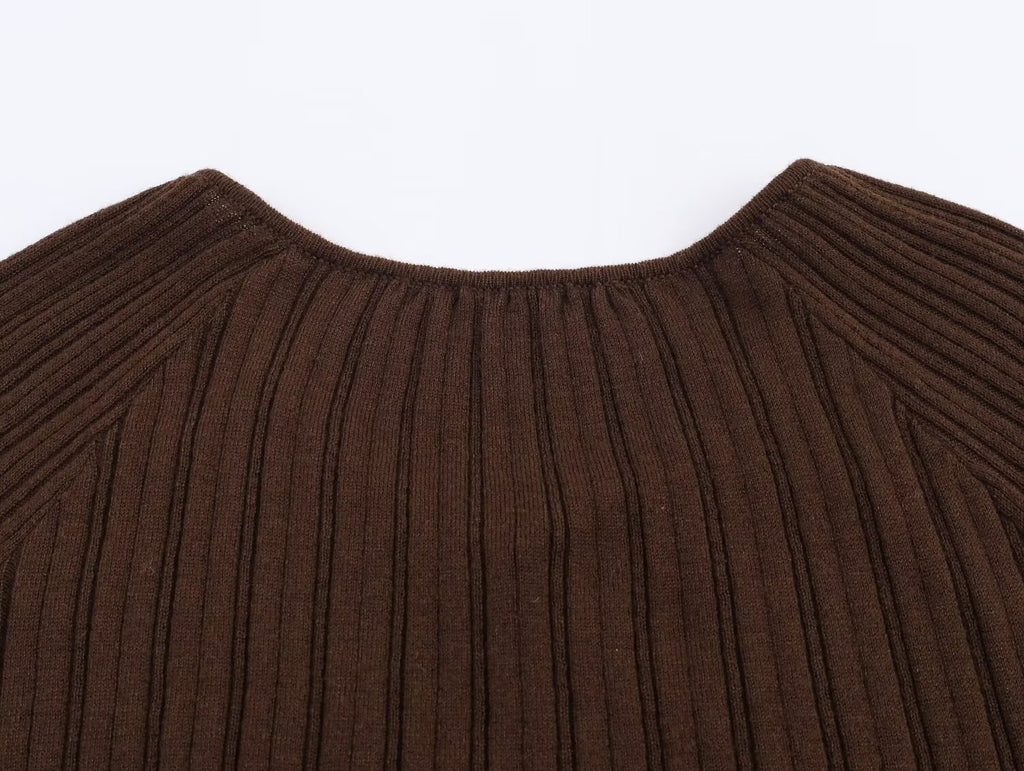 Women's Autumn Round Neck Anti Sweater and Skirt Two-Piece Set