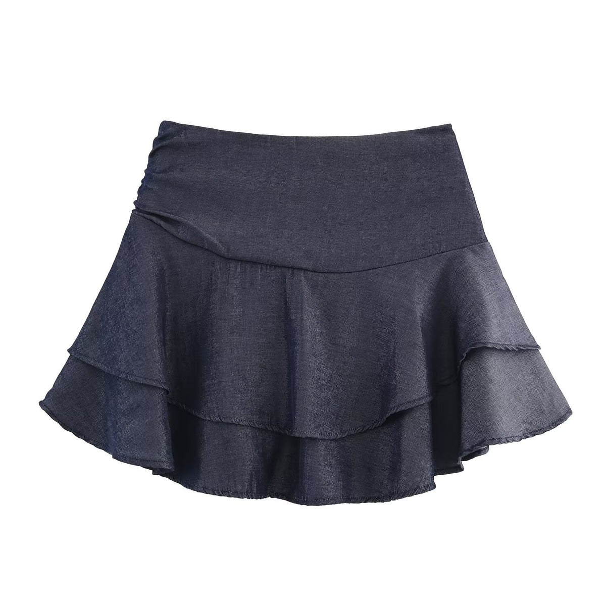 Western Laminated Decoration Culottes Skirt