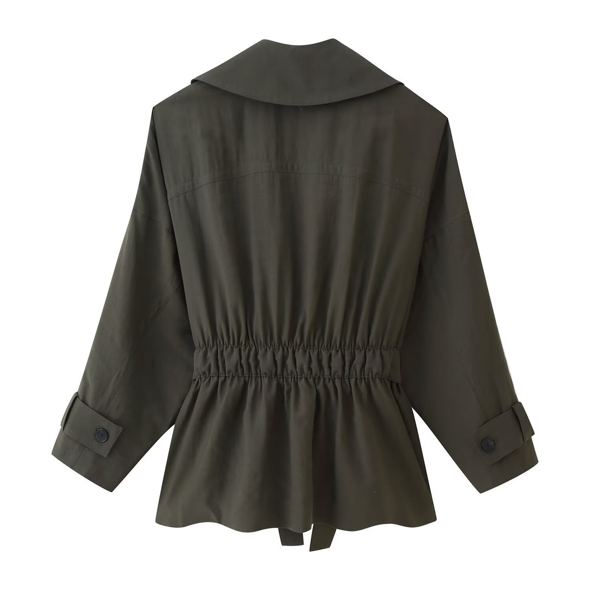 Women's Fall Belt Coat Trousers Sets