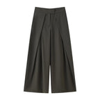 Women's Fall Belt Coat Trousers Sets