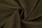 Suede Cowl-Neck Asymmetric Short-Sleeve A-Line Maxi Dress