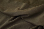 Suede Cowl-Neck Asymmetric Short-Sleeve A-Line Maxi Dress