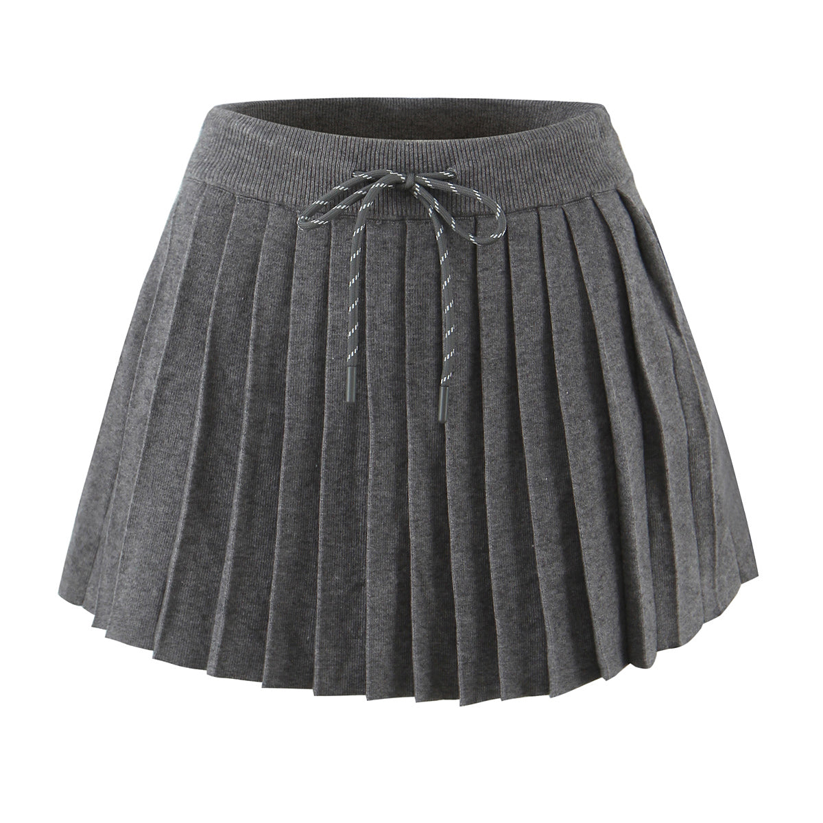 Women's Knit Pleated Two-Piece Skirt Set