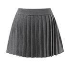 Women's Knit Pleated Two-Piece Skirt Set