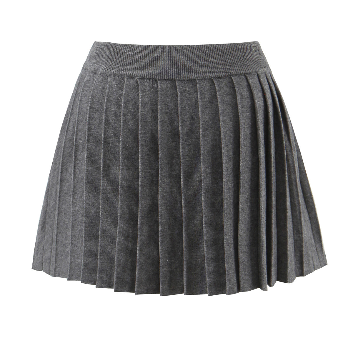 Women's Knit Pleated Two-Piece Skirt Set