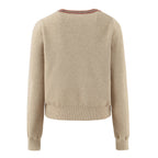 Women's Fall V-Neck Long Sleeved Knitted Cardigan Pleated Skirt Set