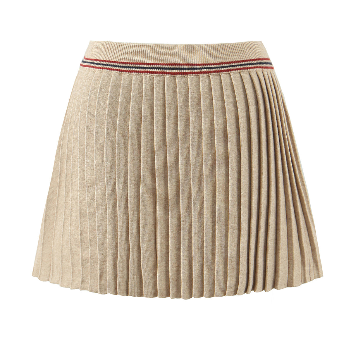 Women's Fall V-Neck Long Sleeved Knitted Cardigan Pleated Skirt Set