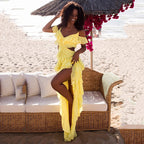 Sequined Thailand Sanya Seaside Holiday Travel Beach Maxi Dress