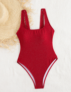Hollow Out One-piece Swimwear