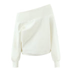 Women's Loose Texture Large Profile Coordinated Two-Piece Set