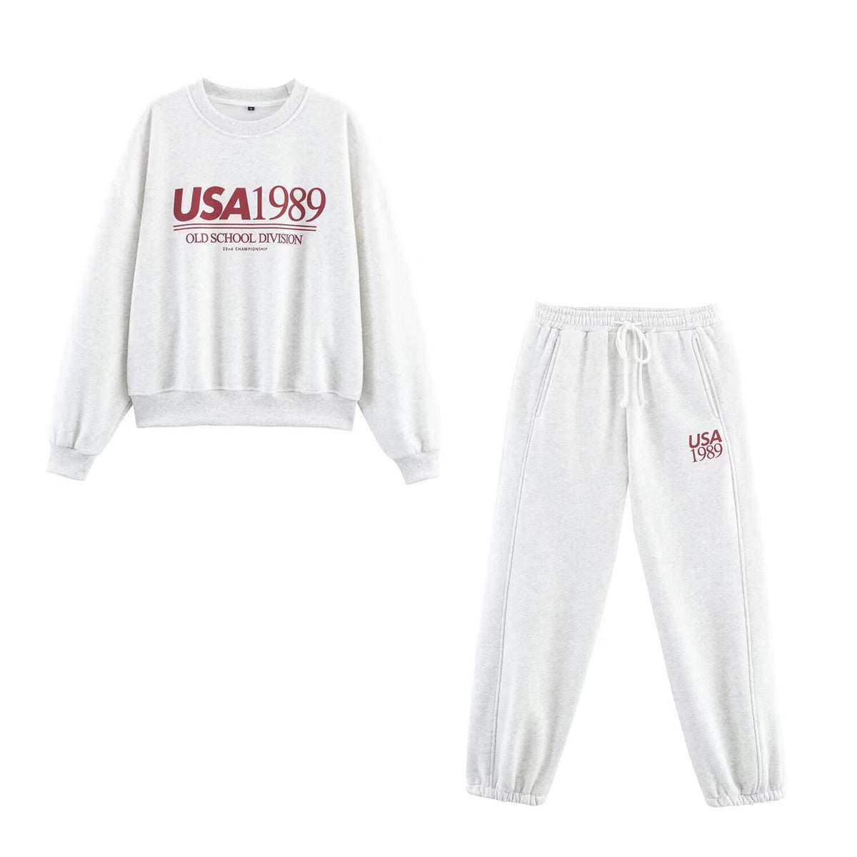 Women's Autumn Casual Printed Sweater Printed Pant Sets
