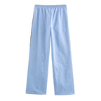 Women's Stitching Striped With Trim Coat Side Striped With Trim Set