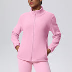 Women's Fleece-Lined Zip Sports Jacket