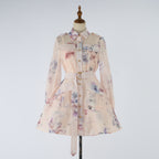 Women's Floral Collared Shirt Dress