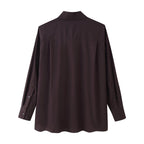 Women's Scarf Poplin Shirt