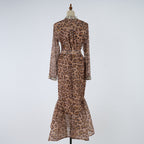 Women's Printed Three-Piece Skirt Set
