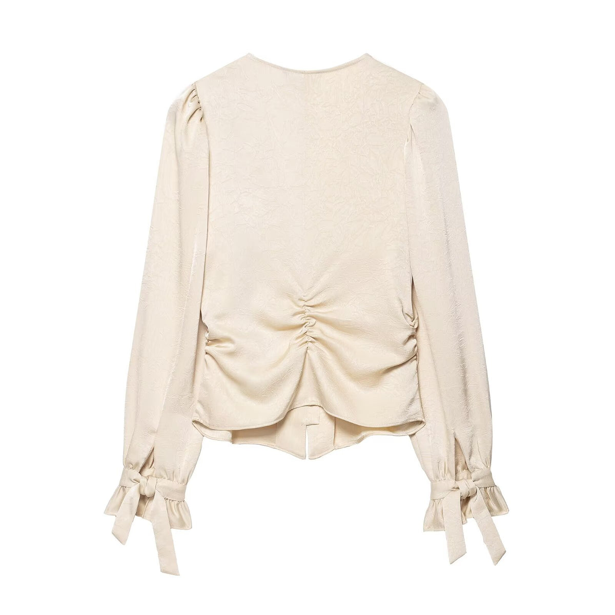 Women's Wrinkle Effect Slim Shirt