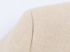 Women's Padded-Shoulder Knot-Button Top