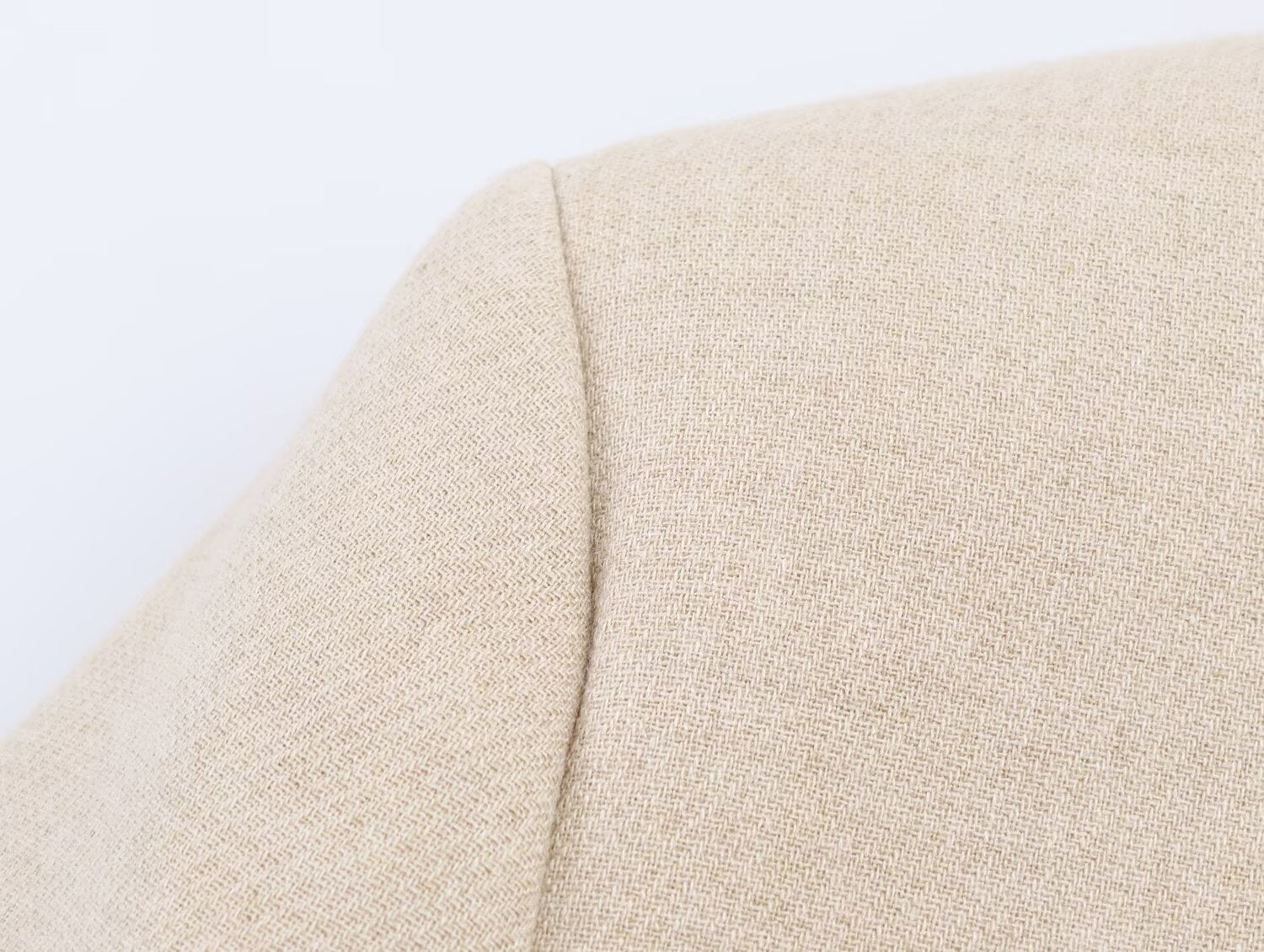 Women's Padded-Shoulder Knot-Button Top