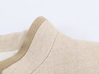 Women's Padded-Shoulder Knot-Button Top