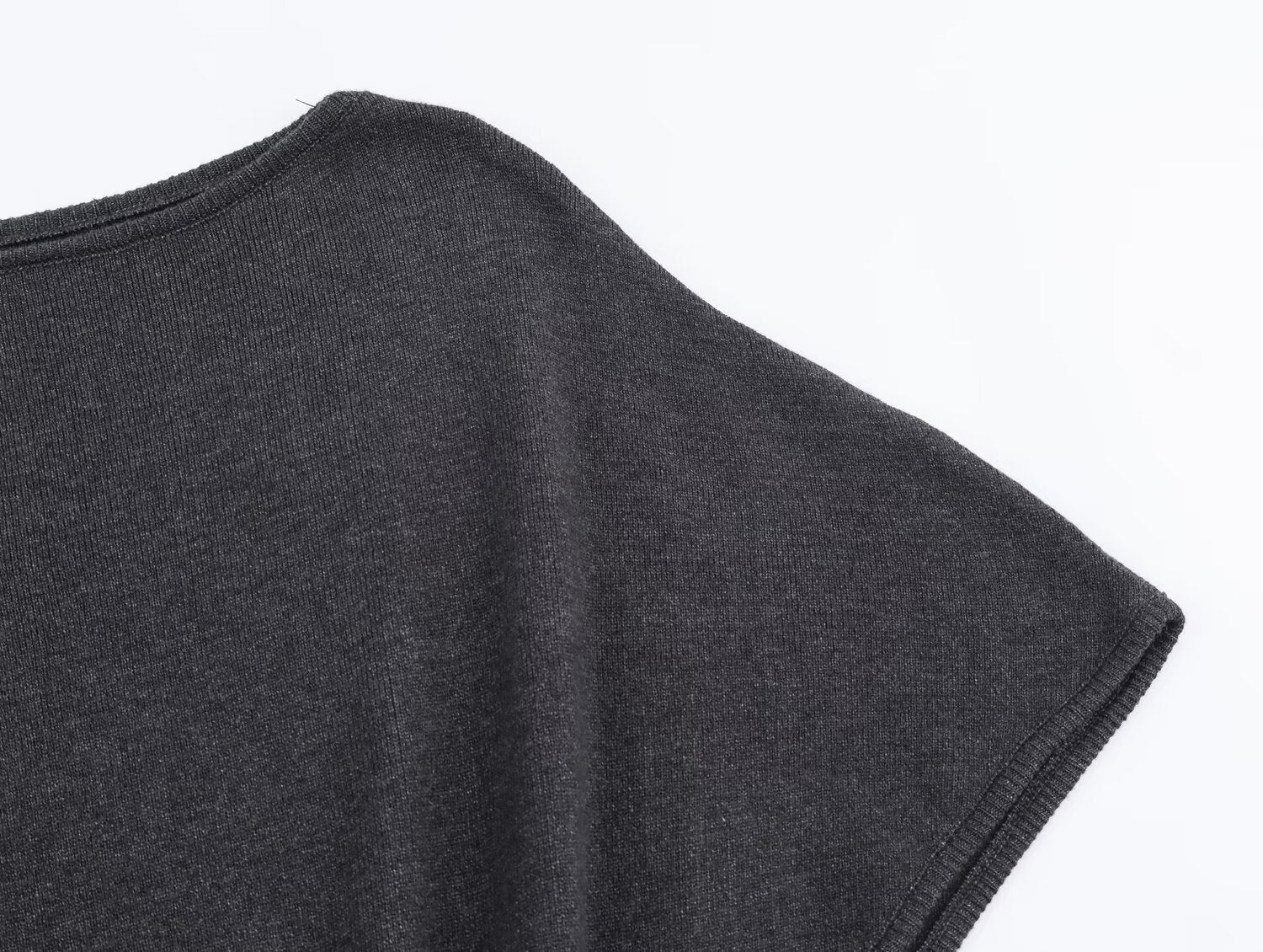 Belted Short-Sleeve Knit A-Line Midi Dress