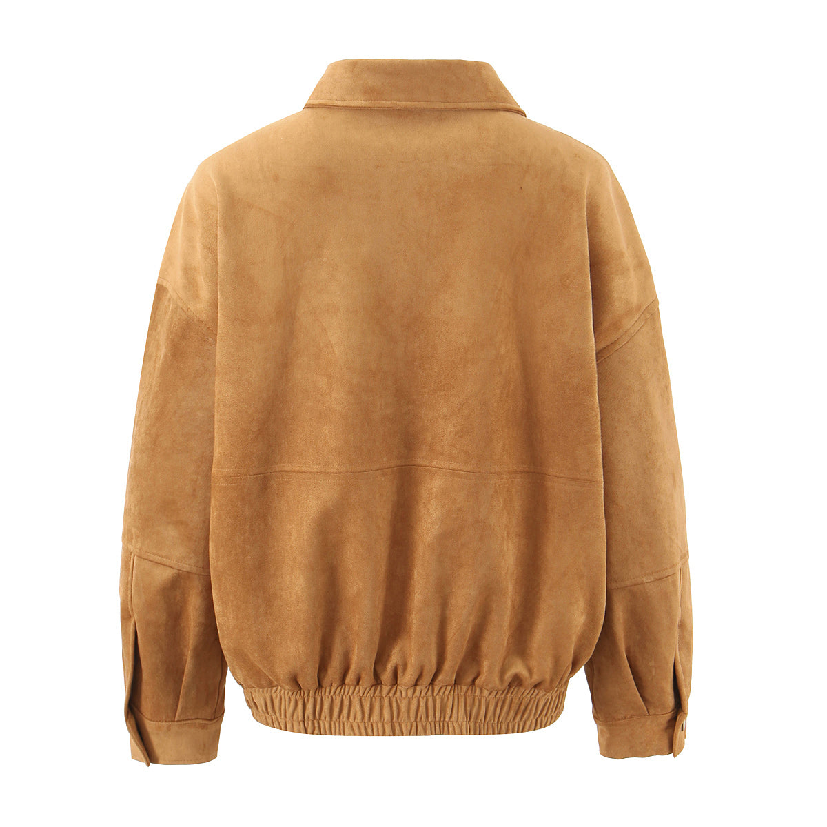 Women's Autumn Winter Vintage Suede Fabric Jacket Coat Suede Shorts Set