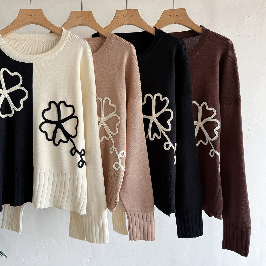 Women's Autumn And Winter Casual Sweater Wide Leg Two Piece Pants Set
