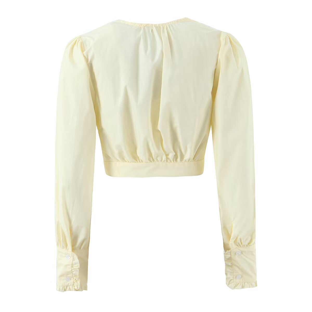 Women's White Long-Sleeve Top and Skirt Two-Piece Set
