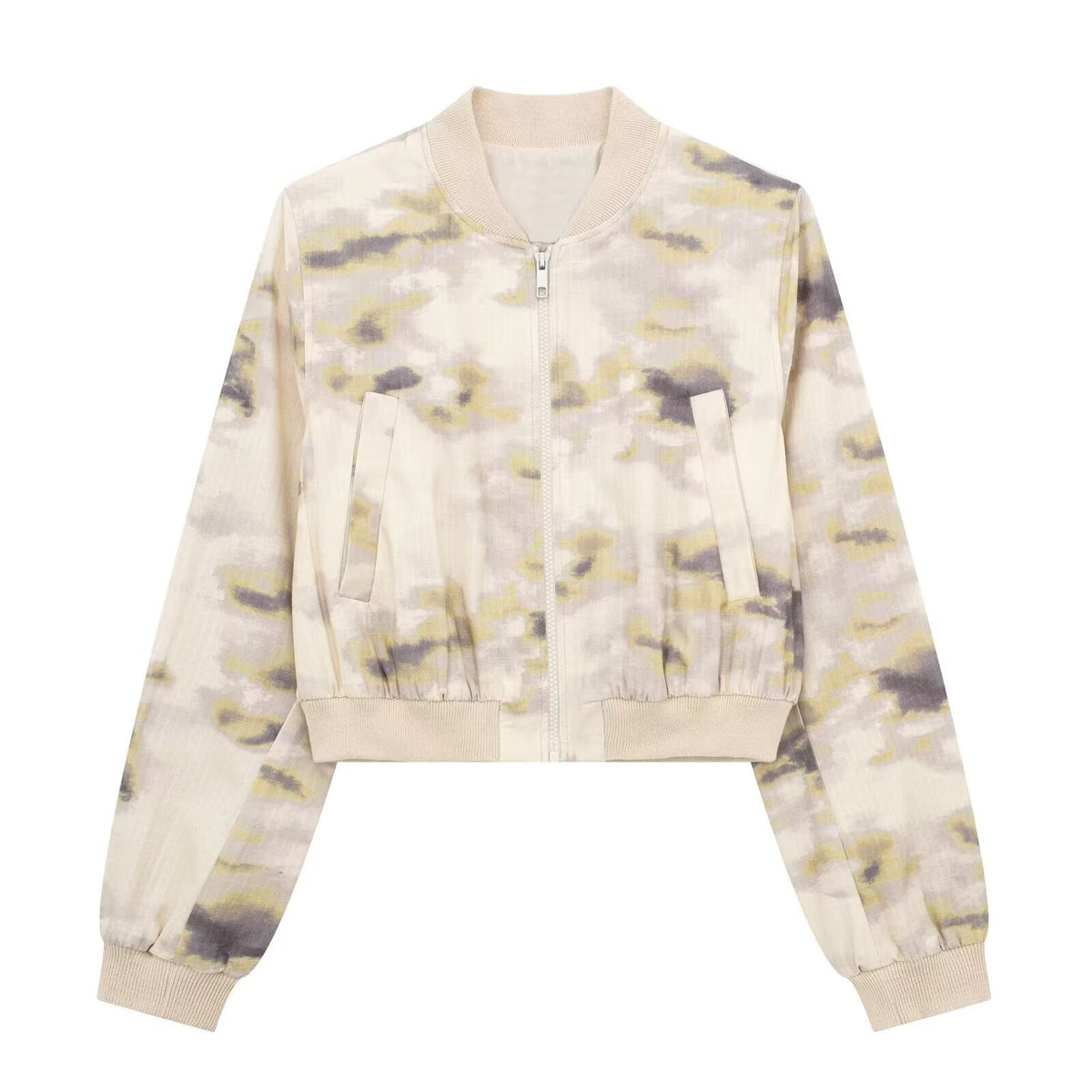 Women's Bomber Jacket And Skirt Two-Piece Set