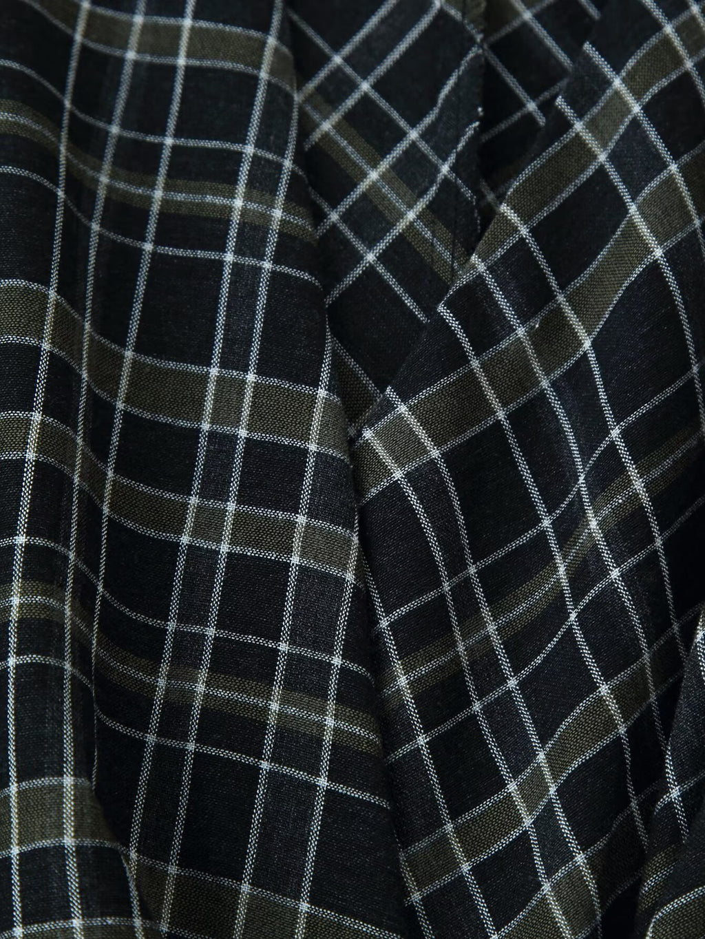 Pleated Plaid Dress