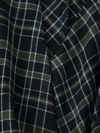 Pleated Plaid Dress