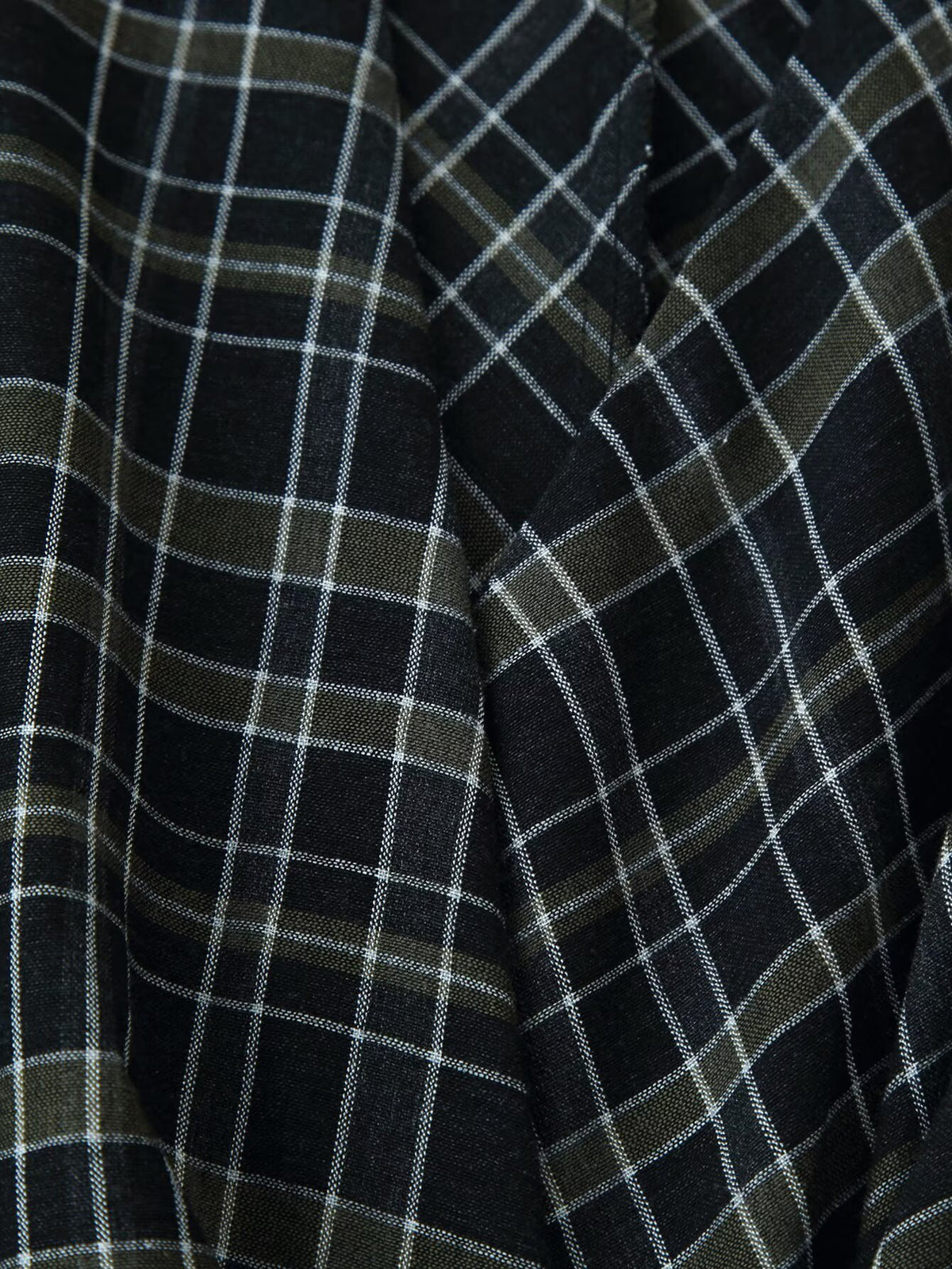 Pleated Plaid Dress
