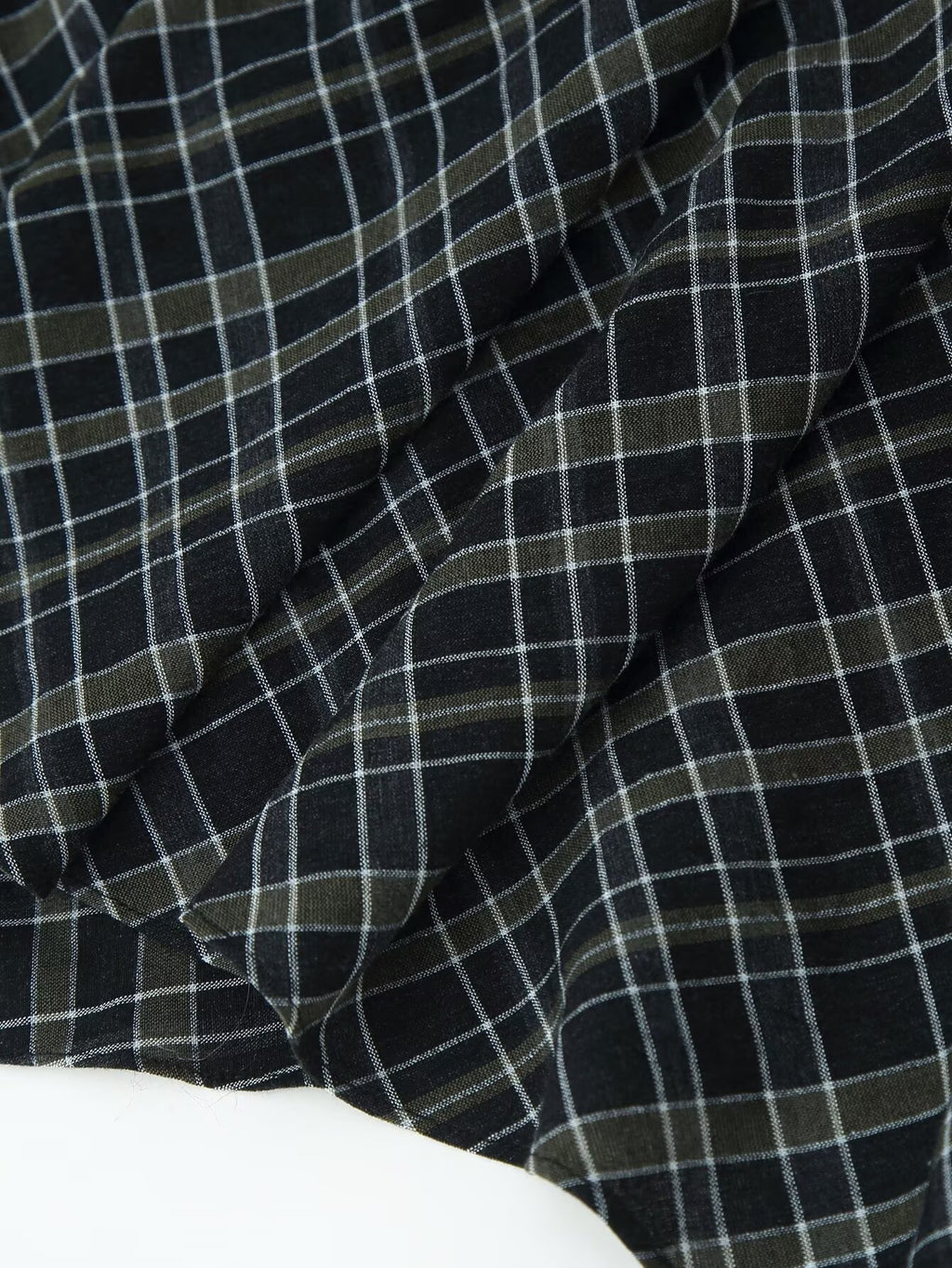 Pleated Plaid Dress