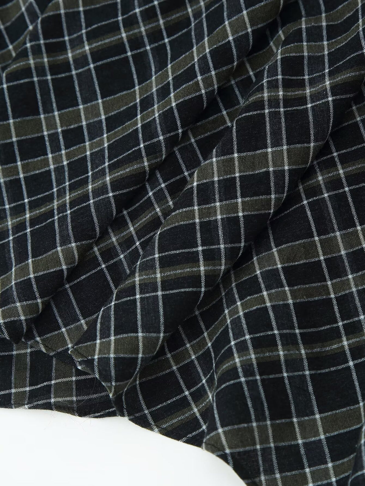 Pleated Plaid Dress