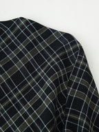 Pleated Plaid Dress