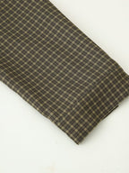 Women's Autumn Lazy Wind Loose Padded Shoulder Long Sleeve Plaid Shirt