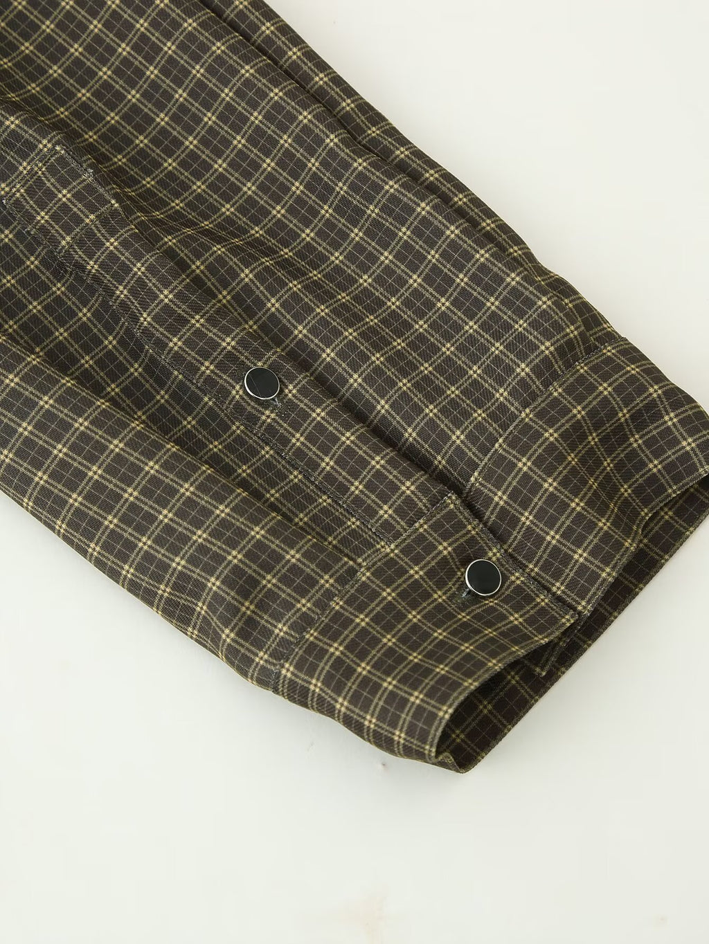 Women's Autumn Lazy Wind Loose Padded Shoulder Long Sleeve Plaid Shirt