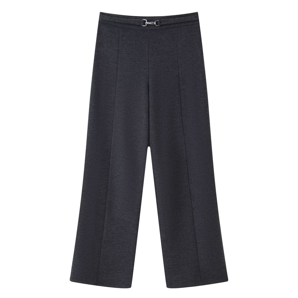 Women's Fall Soft Twill Jacket Coat Trousers Sets