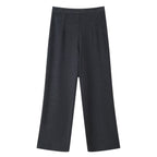 Women's Fall Soft Twill Jacket Coat Trousers Sets