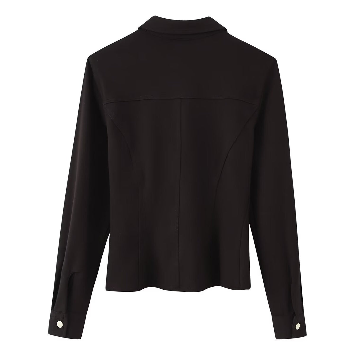 Women's Slim Crepe Shirt Bell Bottom Pants Sets