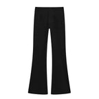 Women's Slim Crepe Shirt Bell Bottom Pants Sets