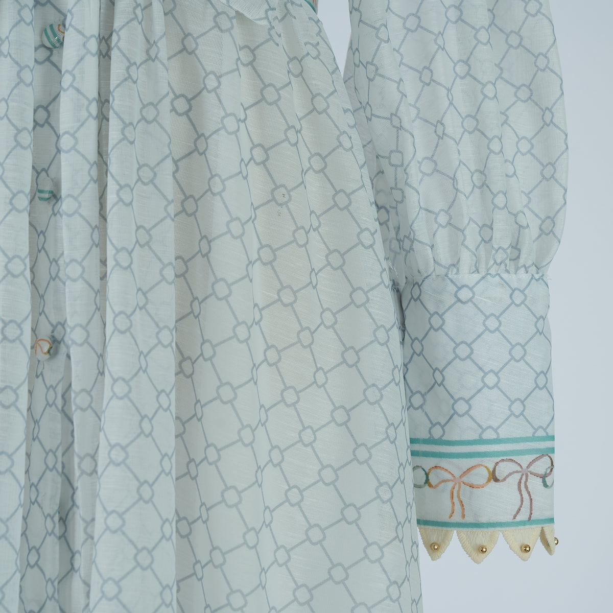 Women's Spring Autumn Printed Fitted V Neck And Printed Dress